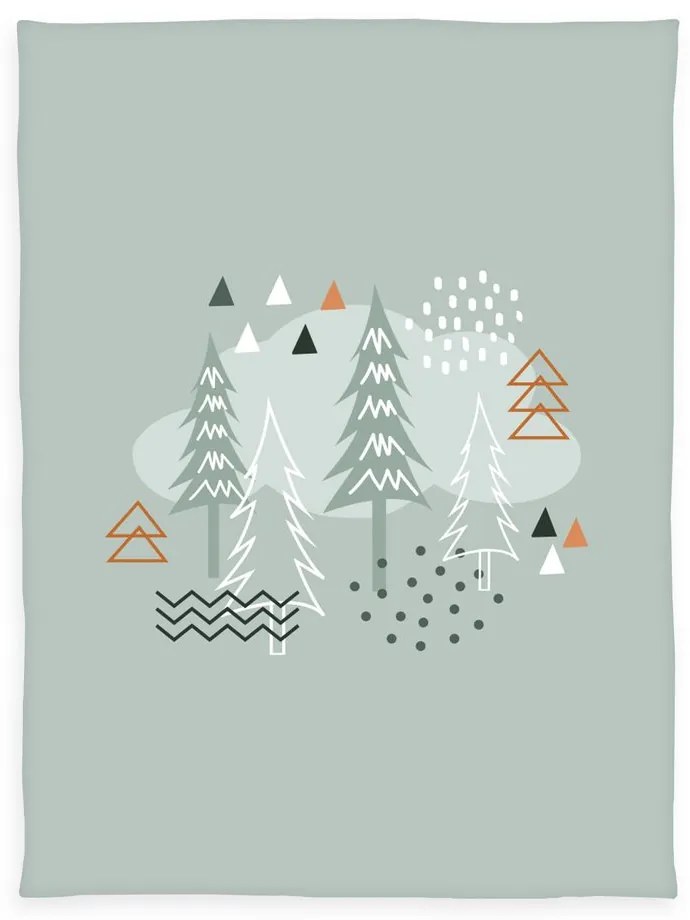 Herding Dečka pro miminka Nordic forest 75x100 cm