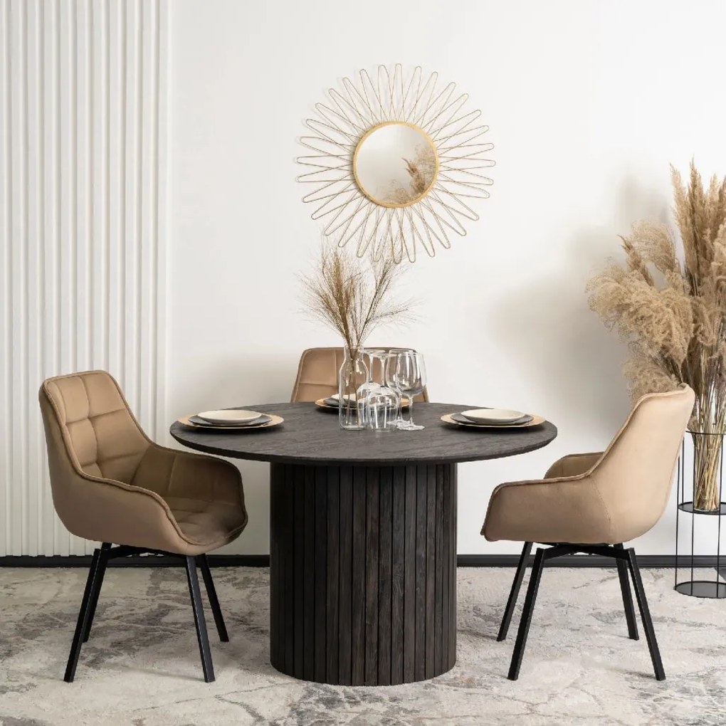 PROXIMA.store - Otočné jedálenské kreslo LUNA FARBA: hnedá