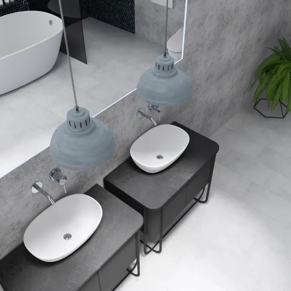 Luster na lanku SVEN 2xE27/15W/230V šedá