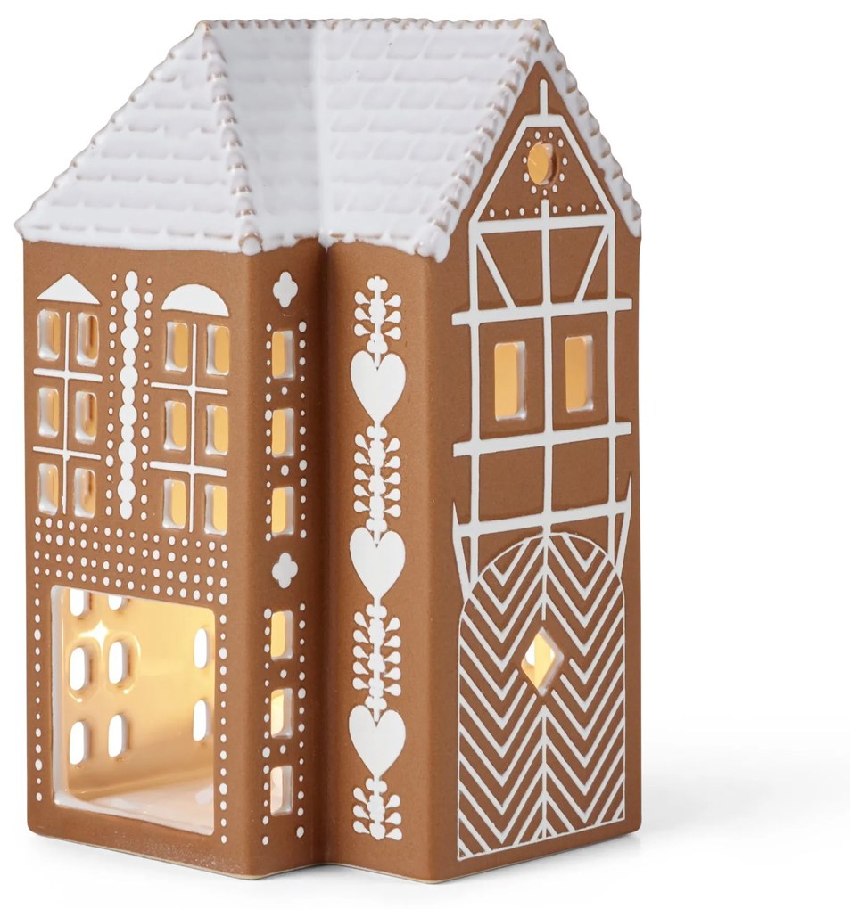 KÄHLER Porcelánový svietnik Gingerbread Lighthouse Large