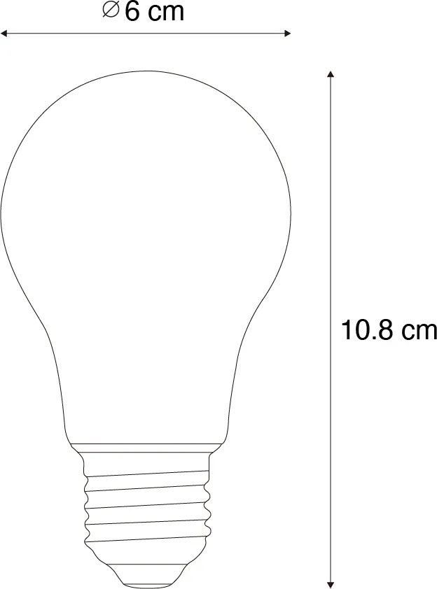 Sada 5 LED žiaroviek E27 A60 so senzorom súmraku 2,5W 250 lm 2200K