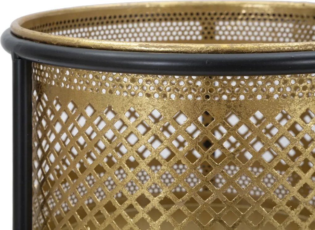 Stojan na kvety Simply 50 cm čierno-zlatý