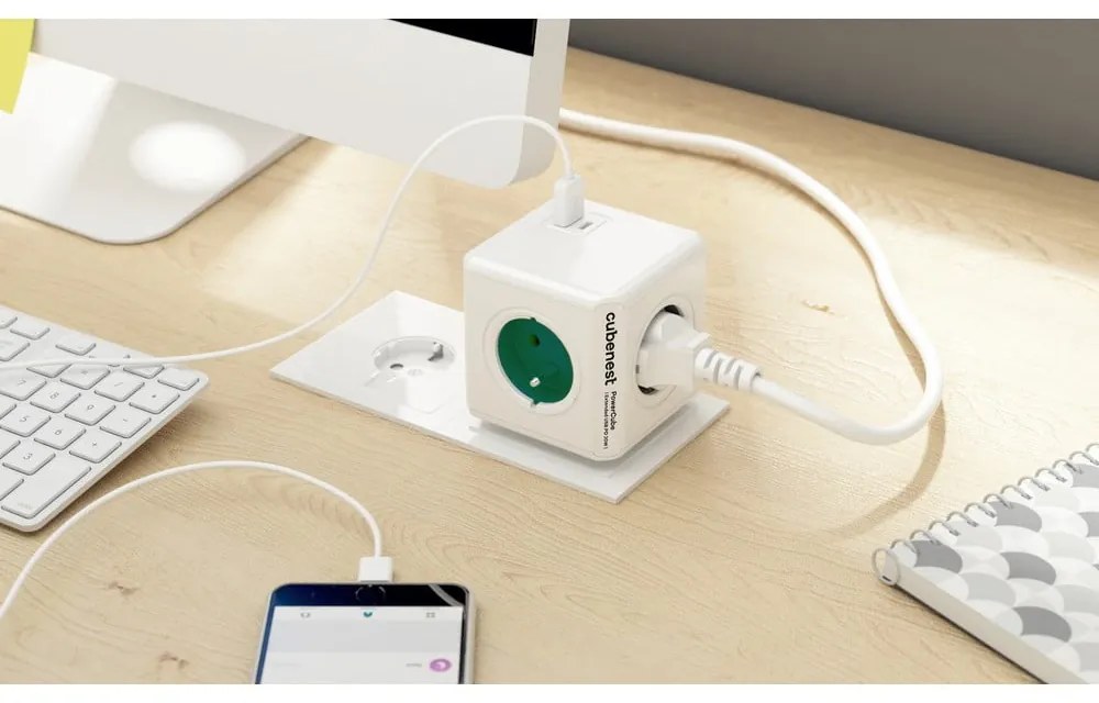 Rozbočovacia zásuvka PowerCube Original USB – Cubenest