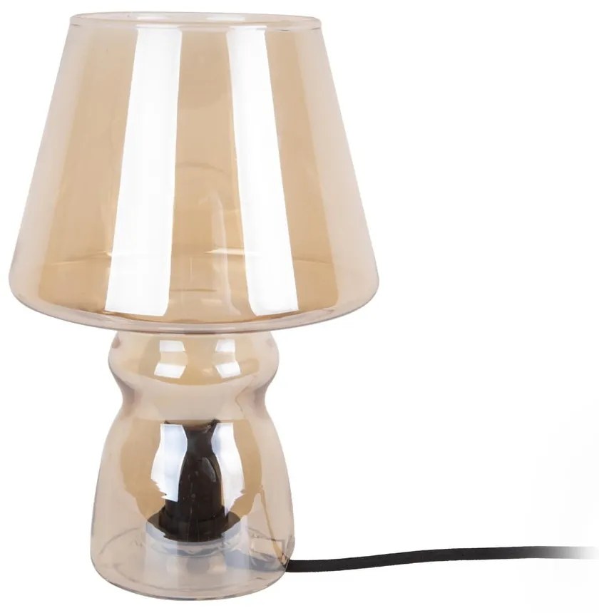 Hnedá sklenená stolová lampa Leitmotiv Classic Glass, ø 16 cm