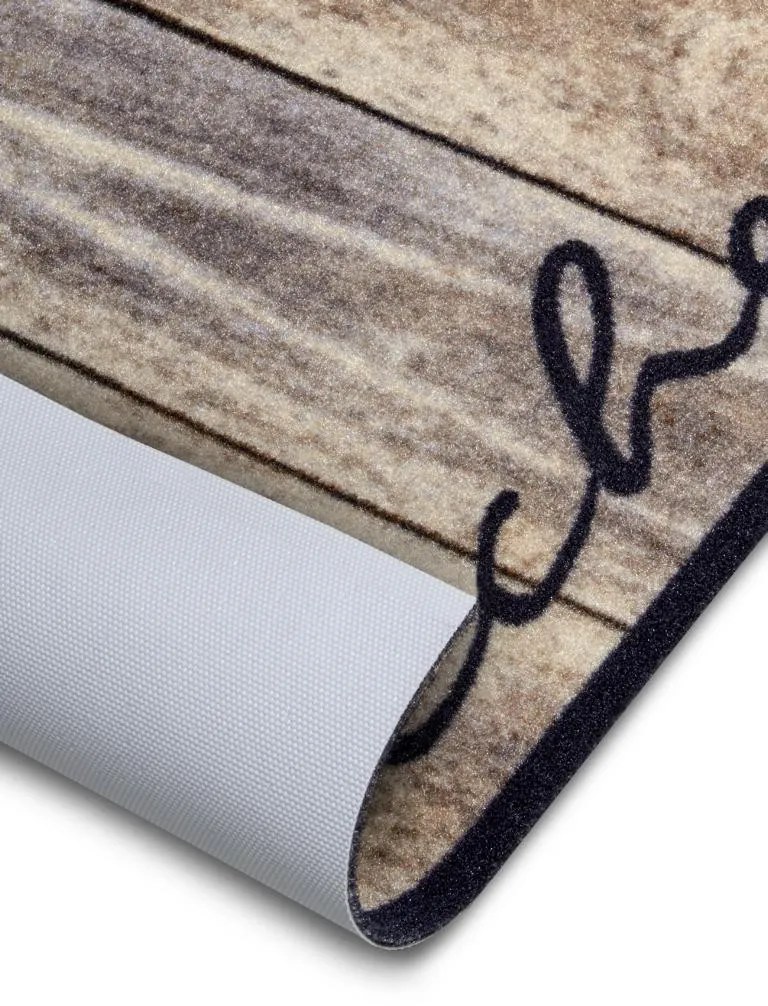Hanse Home, Koberec behúň Cook & Clean 105390 Brown Taupe, 50x150, hnedá, kuchyňa