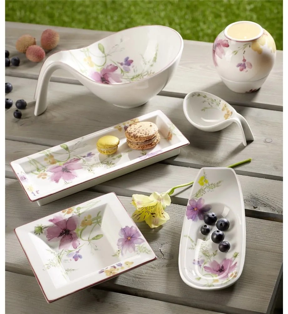 Servírovací porcelánový podnos s motívom kvetín Villeroy &amp; Boch Mariefleur Gifts