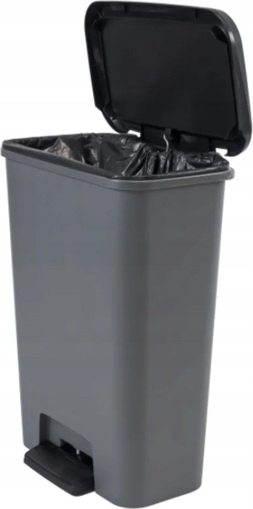 Curver Odpadkový kôš COMPATTA 50 l, sivý