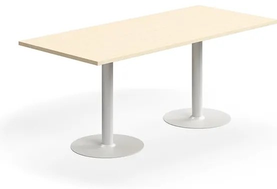 Stôl VERTICUS, 1800x800x720 mm, breza/biela