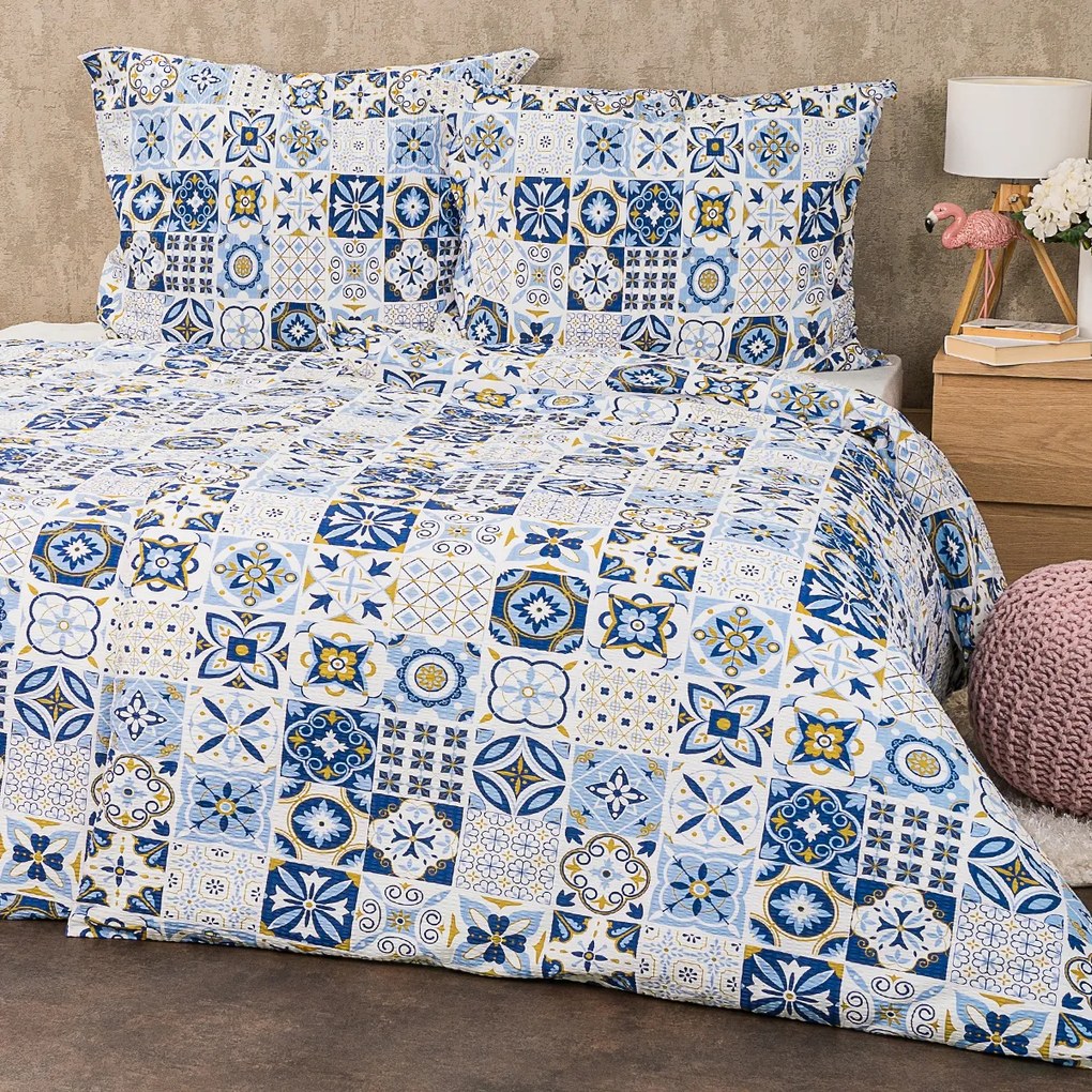 4Home Krepové obliečky Azul, 140 x 200 cm, 70 x 90 cm, 140 x 200 cm, 70 x 90 cm
