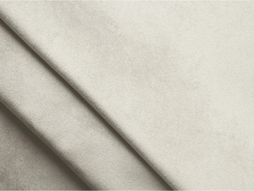 Béžová zamatová rohová pohovka (pravý roh/s leňoškou) Lani – Makamii