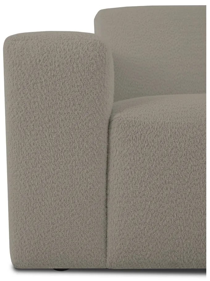 Svetlohnedá rohová pohovka z textílie buklé (do "U") Roxy – Scandic