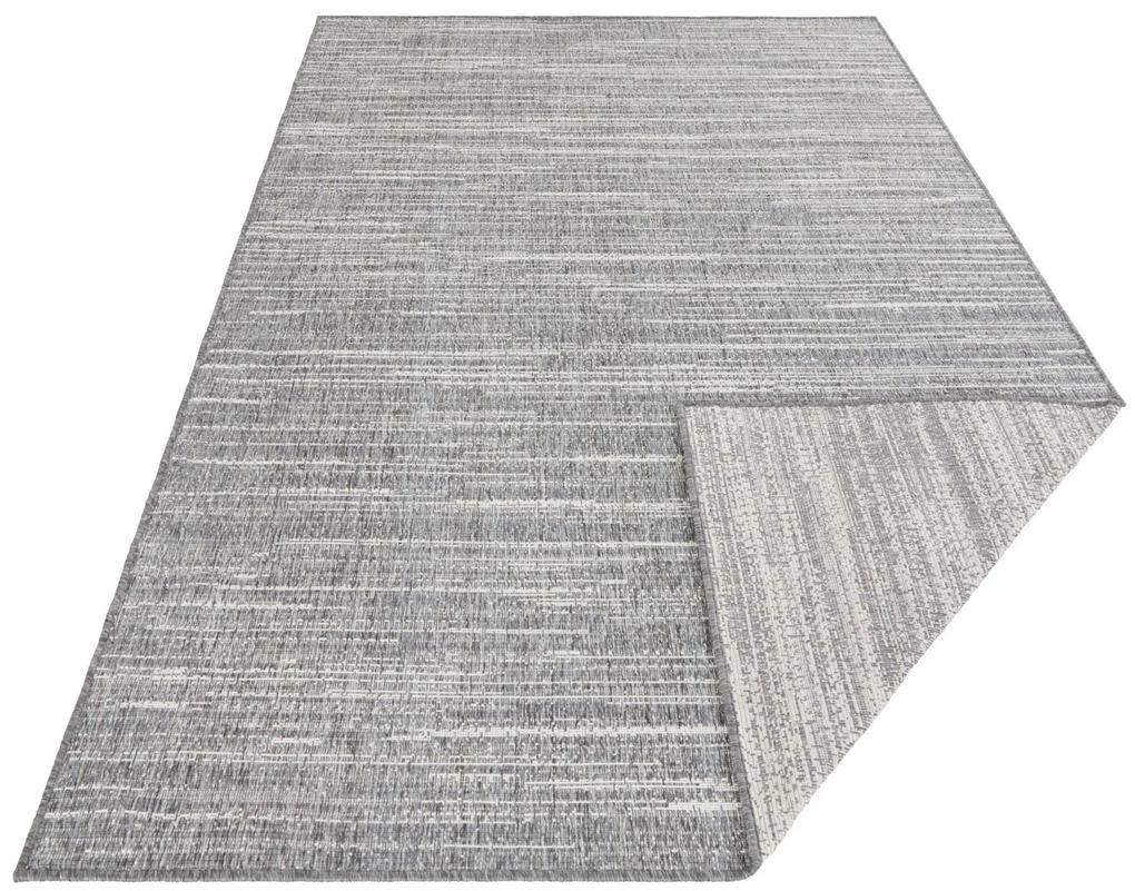ELLE Decoration koberce Kusový koberec Gemini 105543 Silver z kolekcie Elle – na von aj na doma - 80x350 cm