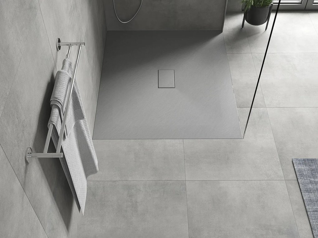 Sprchová SMC vanička MEXEN HUGO 100x130 cm - šedá, 42611013