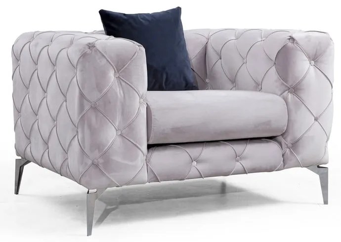 Svetlosivé kreslo Como – Artie