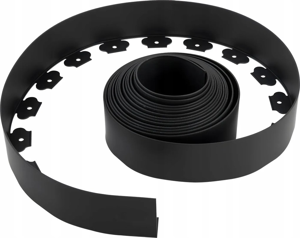 Vevor Trávnikový obrubník Pe čierny 1000 x 10 cm pre záhradné chodníky