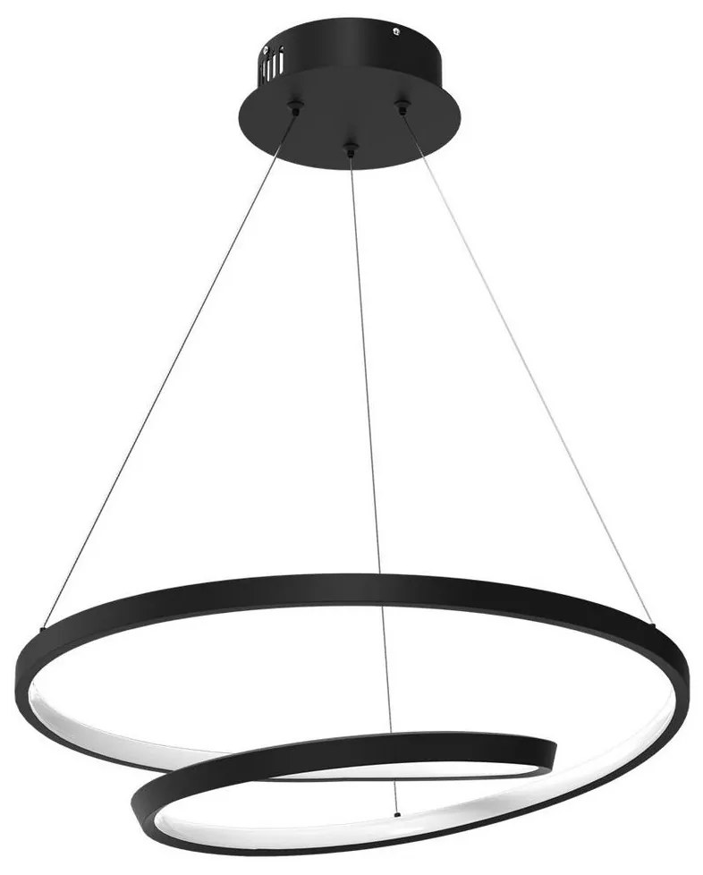 Milagro LED Luster na lanku LUCERNO LED/48W/230V čierna MI1959