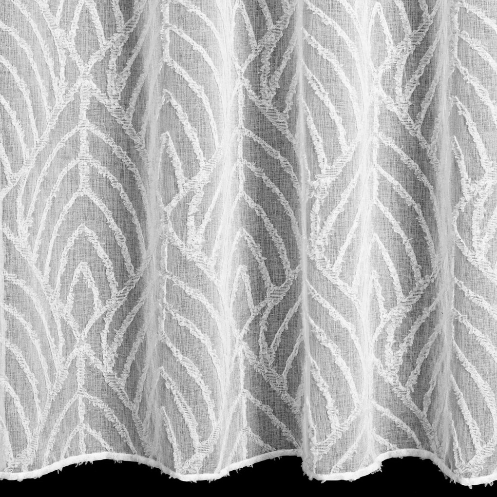 ZÁVES NA KRÚŽKOCH BLAIR 140X260 CM BIELA