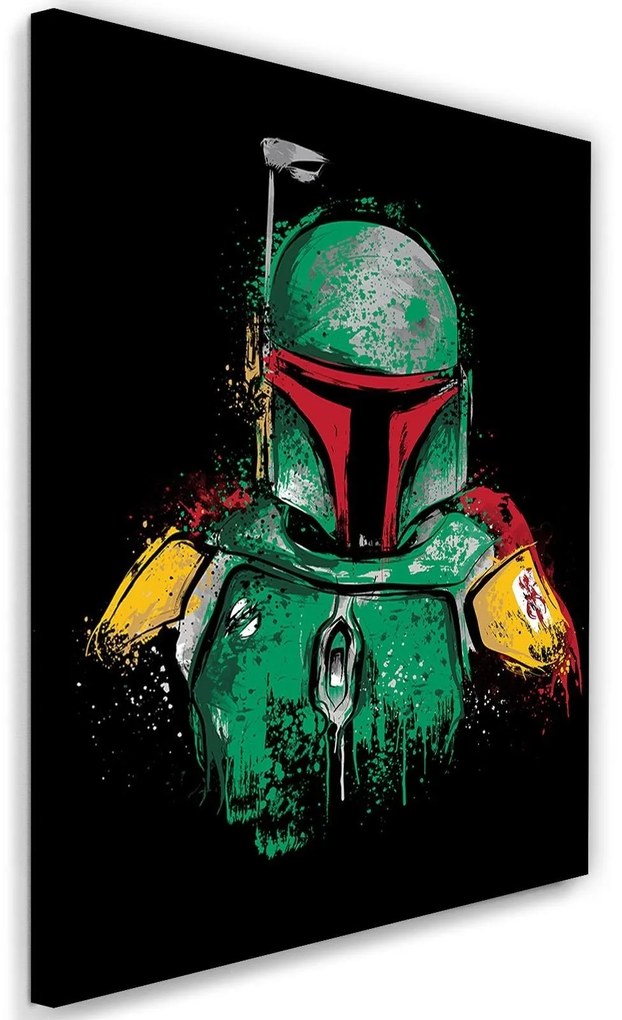 Gario Obraz na plátne Star Wars, lovec odmien Boba Fett - Dr.Monekers Rozmery: 80 x 120 cm