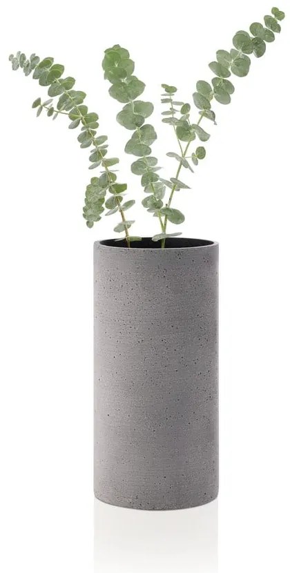 Sivá váza Blomus Bouquet, výška 24 cm