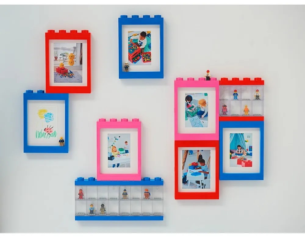 Modrý rámček na fotku LEGO®, 19,3 x 26,8 cm