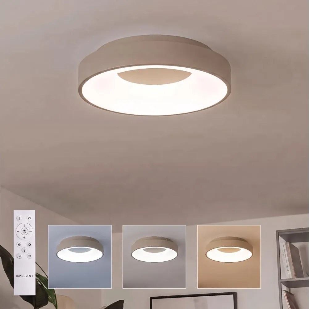 BRILAGI - LED stmievateľné stropné svietidlo FALCON II LED/67W/230V biela/béžová + diaľkové ovládanie
