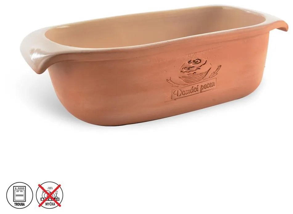 Forma na pečenie chleba, keramika 33x16 cm
