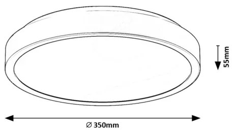 Rabalux 71258 - LED Kúpeľňové stropné svietidlo SAMIRA LED/36W/230V IP44 biela