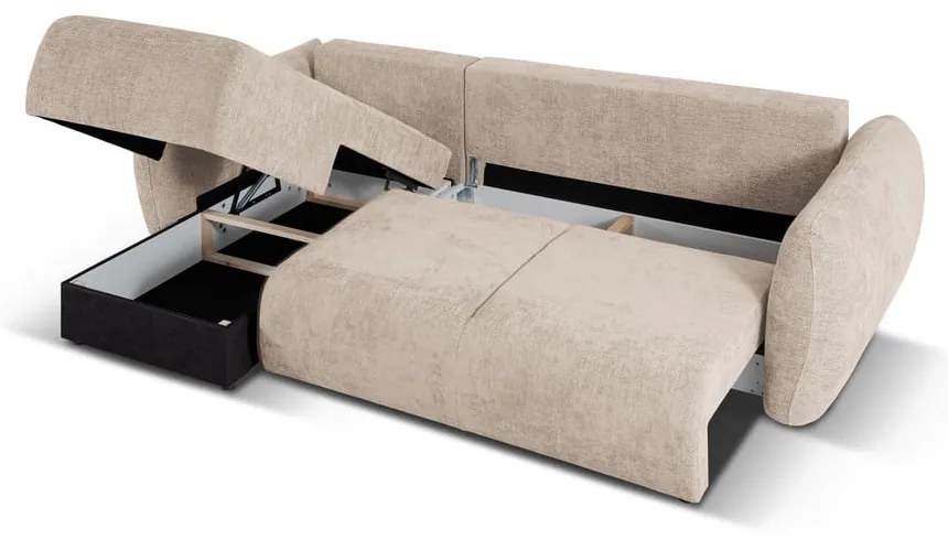 Béžová rohová pohovka (ľavý roh) Matera – Cosmopolitan Design