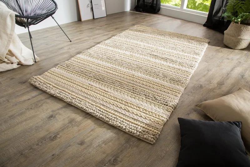2982) YARN II dizajn koberec 200x120cm prírodný | BIANO
