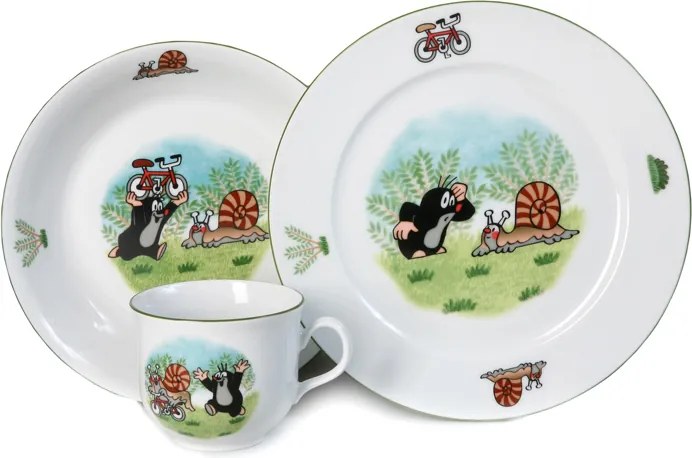 Thun detská tanierová sada trojdielna Krtko - slimák