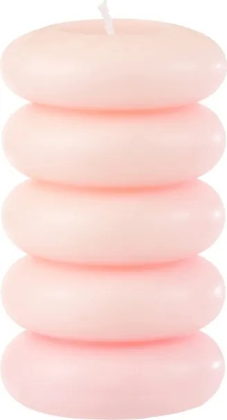 Stĺpová sviečka MACARON 11,5 cm ružová