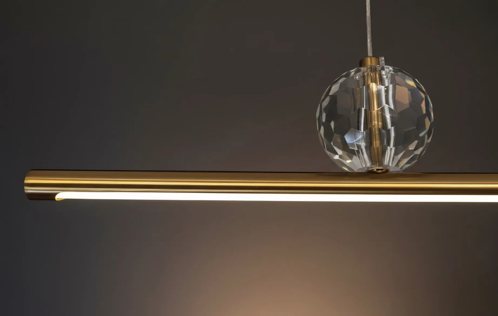 Toolight Toolight, LED stropné svietidlo 90cm, APP1778-CP, zlatá matná, OSW-04056