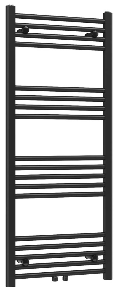 Gamma Erga Simple, vykurovacie teleso 1200x500 mm, 487 W, čierna, ERG-LAV-SIMP-12050-BK