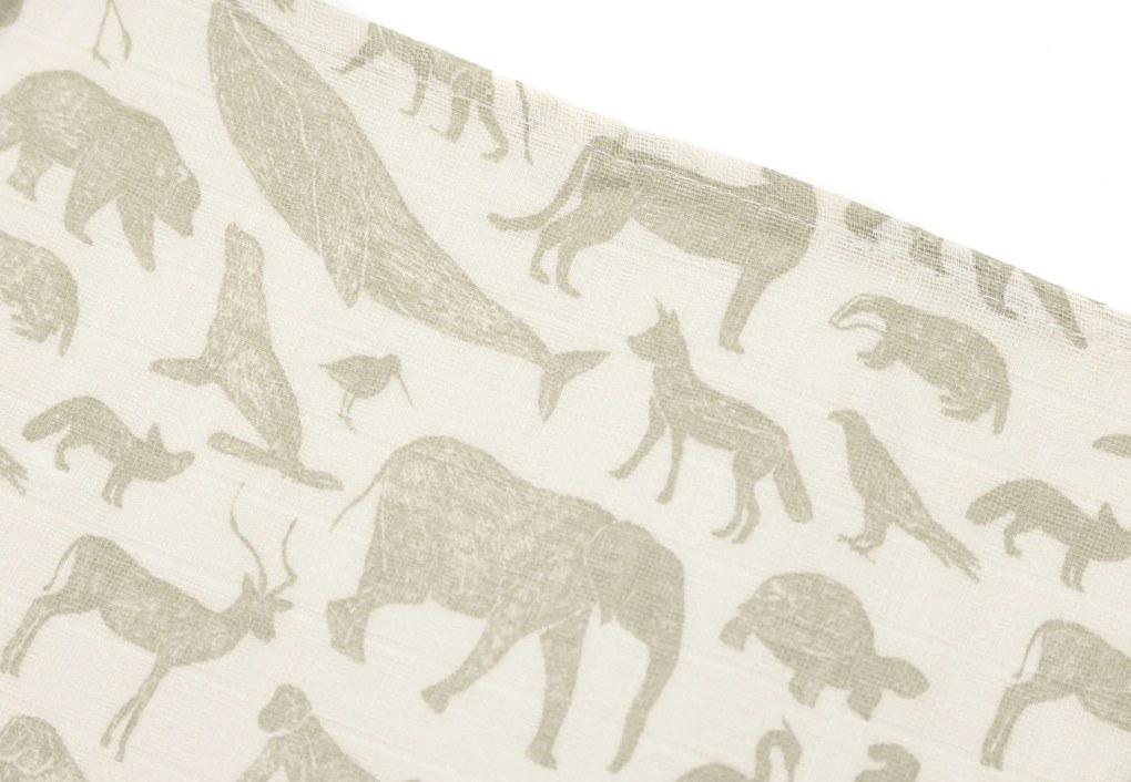 Plienky 3 ks 70x70 cm Animals Olive Green