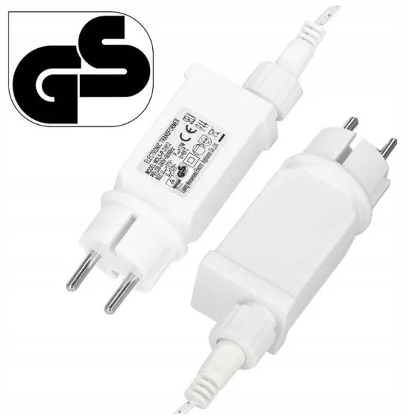SPRINGOS LED kvaple - 22,5m, 500LED, 8 funkcií, IP44, studená biela