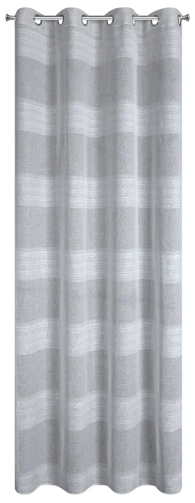 ZÁVES NA KRÚŽKOCH MARGARET 140X250 CM STRIEBORNÁ