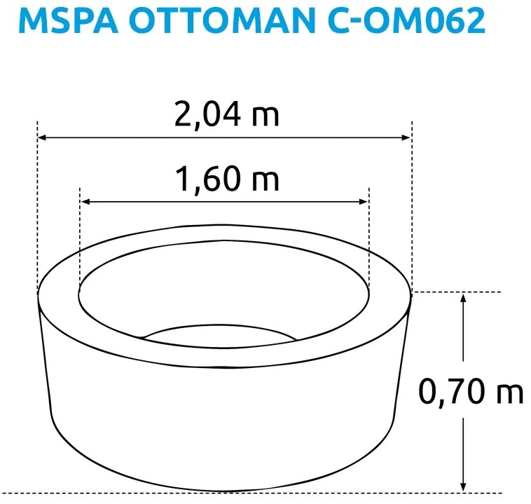 Mspa | Vírivý bazén MSPA Ottoman C-OM062 | 11400299