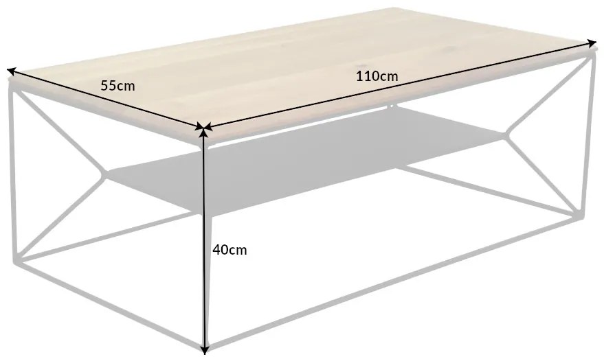 Konferenčný stôl 41577 110x55cm Drevo Dub