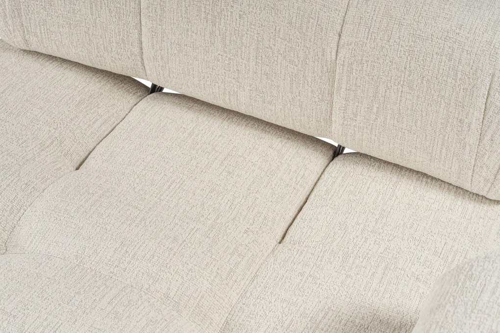 Doblo 3 Seat with Pouffe ( L1-O1-1R-Pouffe) - Krém