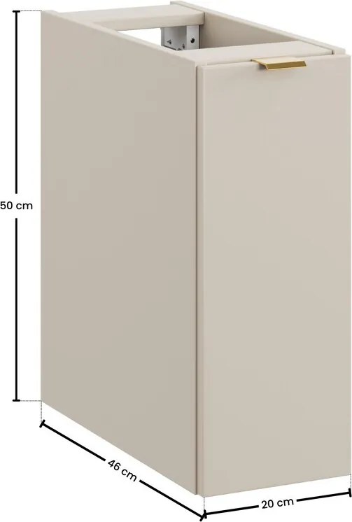 Závěsná spodní koupelnová skříňka Dalia Cashmere 81-20-46-C kašmírová