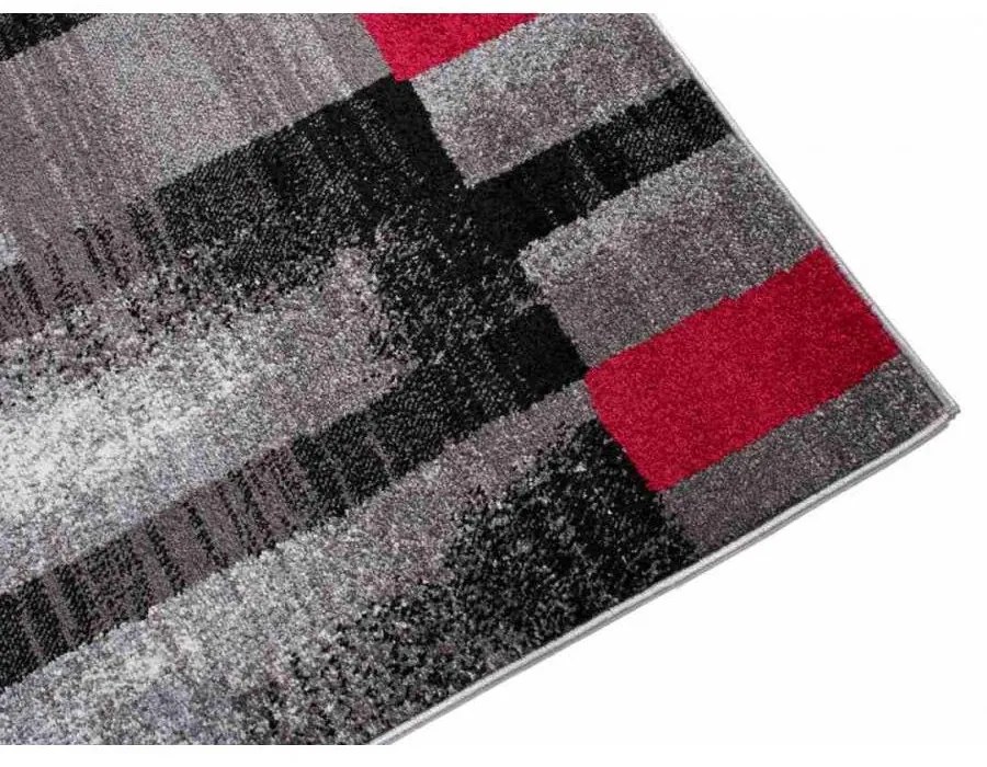 Kusový koberec Inka sivočervený 140x190cm