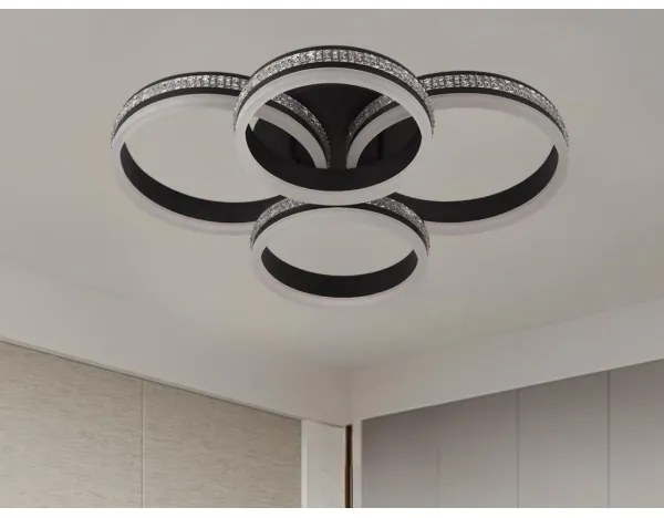 LED stmievateľný prísadený luster LED/150W/230V 3000-6500K + diaľkové ovládanie