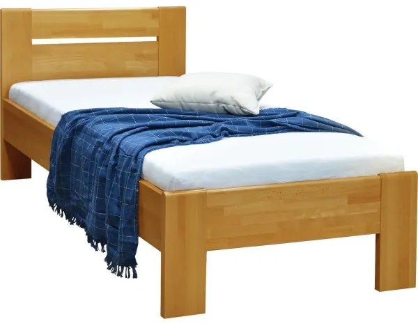 Jednolôžková posteľ AMBER 90x200 cm svetlý orech