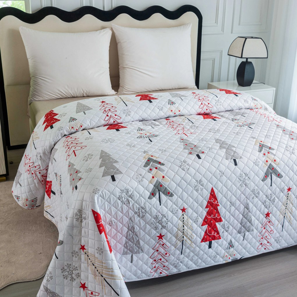 Prehoz na posteľ JINGLE, biely Rozmer: 170 x 210 cm