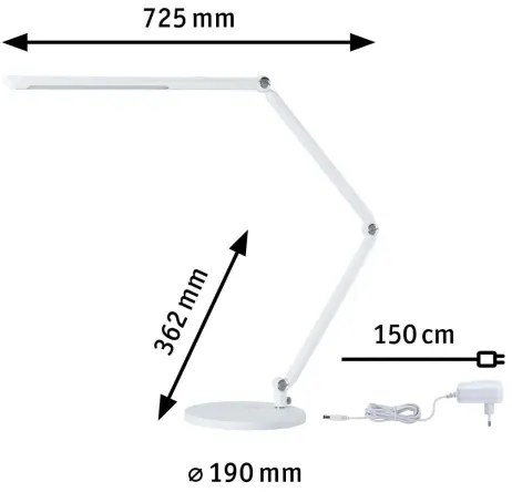 Paulmann 78911 - LED/10,6W Stmievateľná stolná lampa FLEXBAR 230V 3000/4000/6500K