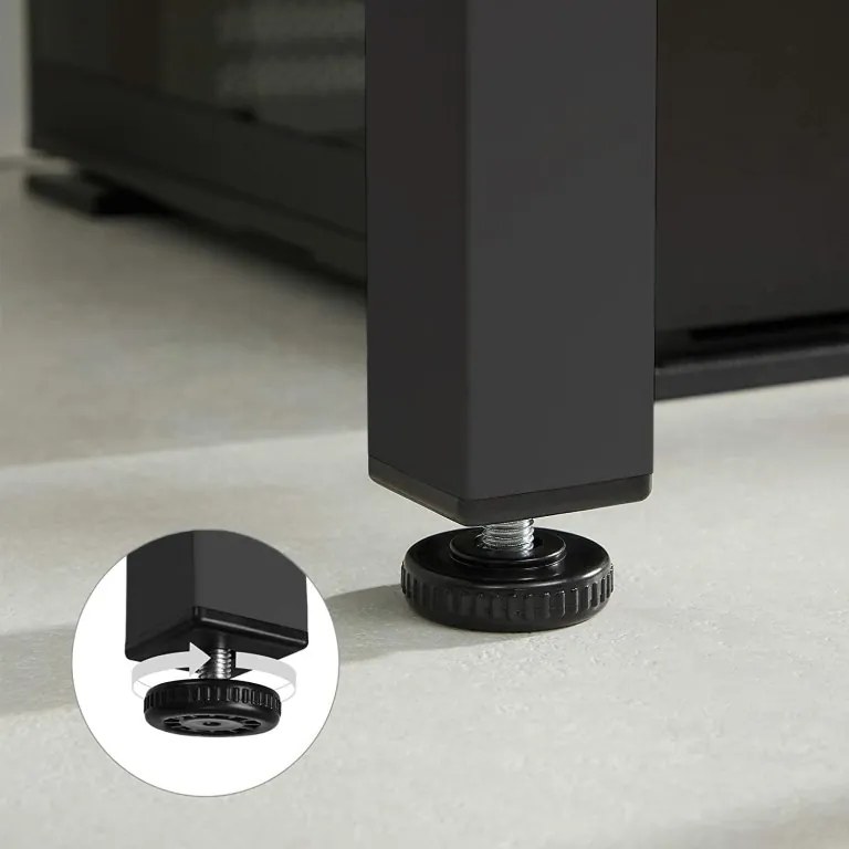 Stôl TESSA 120cm x 60cm - rustikálny / čierne nohy