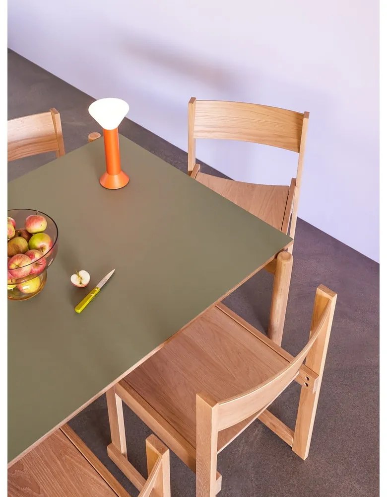 Oranžová stmievateľná stolová lampa (výška 30 cm) Flash – Hübsch