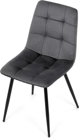 Jedálenská stolička zamatová, sivá DCL-X7015 GREY2