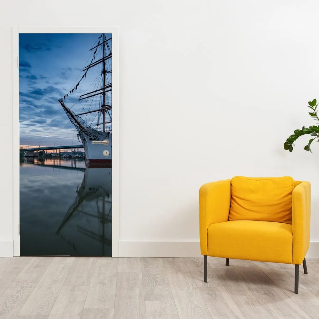 Fototapeta na dvere - Plachetnica (95x205cm)