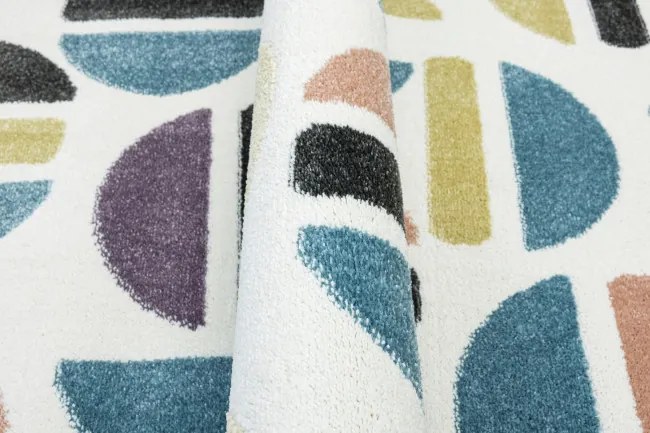 Koberec LIMA M045A ružový / modrý / krémový